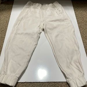 White target sweatpants